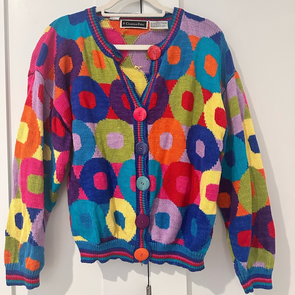 VINTAGE 90s Christine Foley Sweater!
